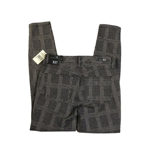 Kut from the Kloth Gray Plaid Ankle Pants - Picture 3 of 5